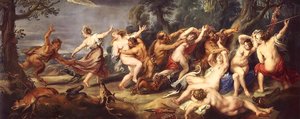 Diana and Her Nymphs Surprised by the Fauns